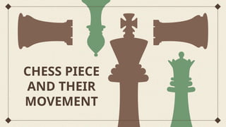 CHESS PIECE
AND THEIR
MOVEMENT
 