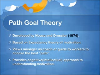 Path goal theory
