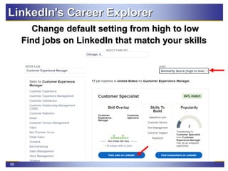 88
LinkedIn's Career Explorer
Change default setting from high to low
Find jobs on LinkedIn that match your skills
 