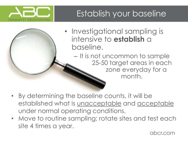 How to establish a pathogen environmental monitoring program | PPTX