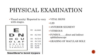 Pathogenesis and management of macular holes with video demonstration.pptx