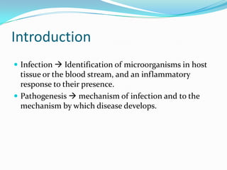 Pathogenesis of bacterial infection and nosocomial infection | PPTX