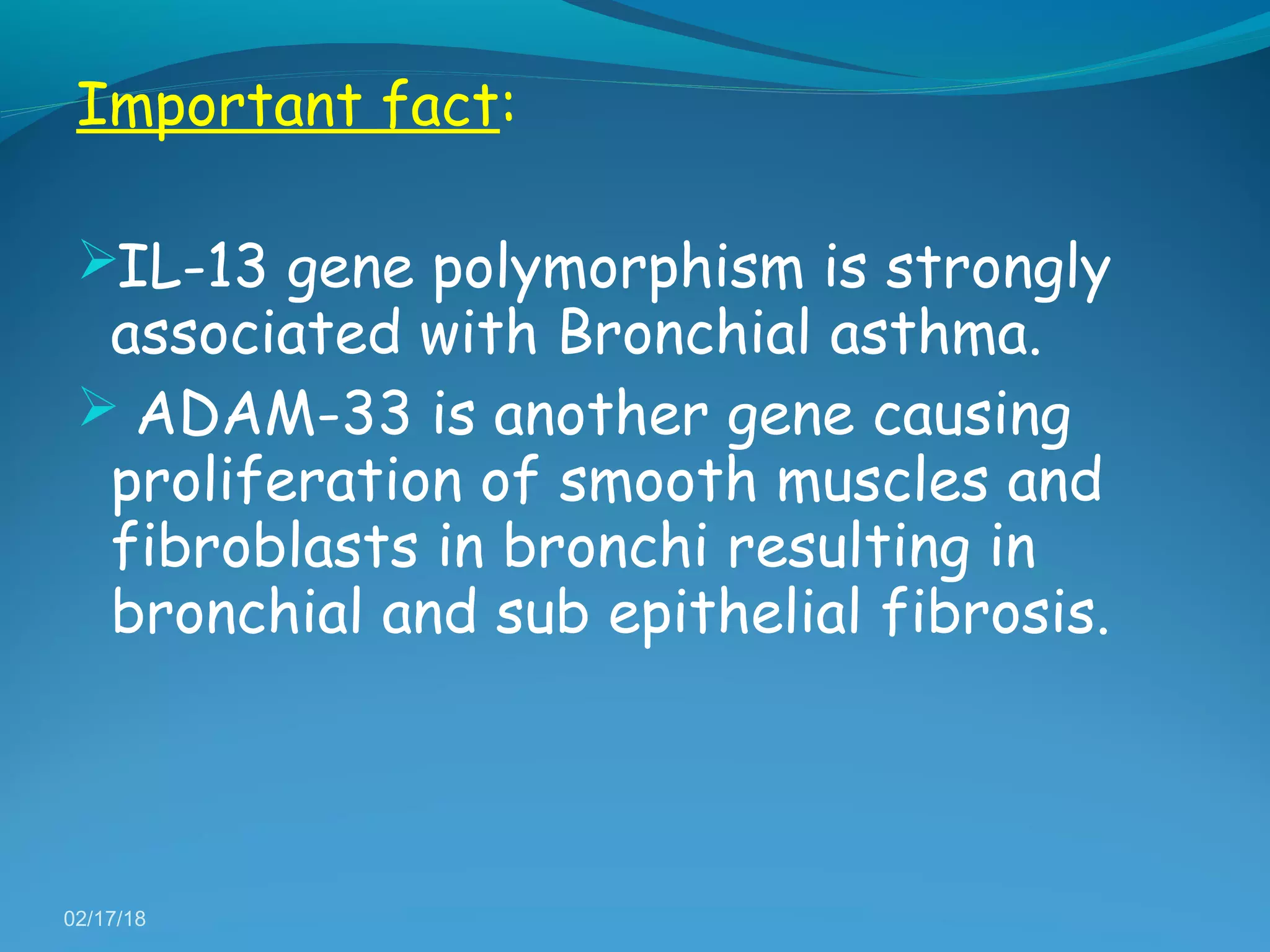 Pathogenesis of bronchial asthma | PPT