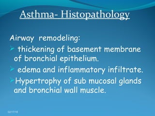 Pathogenesis of bronchial asthma | PPT