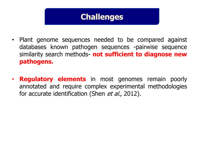 Pathogenomics: Challenges and Opportunities | PPT