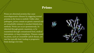 Prions Pathogen Microscope Pathogens: The micro menace (Types of pathogens) | PPT