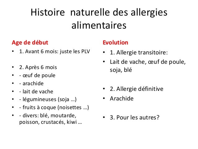 Pathologies Allergiques Du Jeune Enfant