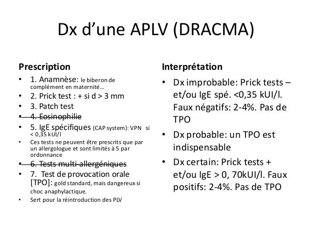 Pathologies Allergiques Du Jeune Enfant