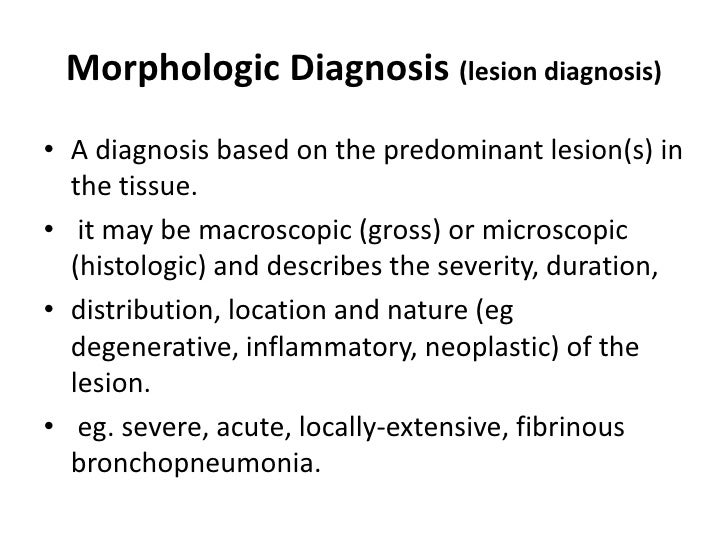 Pathology diagnosis