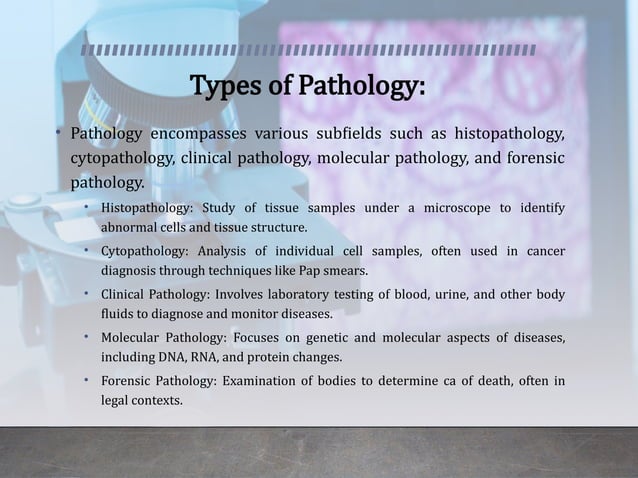 PATHOLOGY FOR NURSES INTRODUCTION....... | PPT