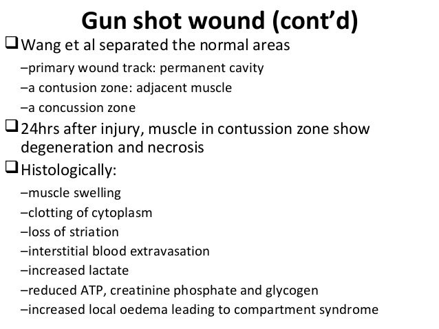 Gunshot Wounds Pathology / Introduction to gunshot wounds ...