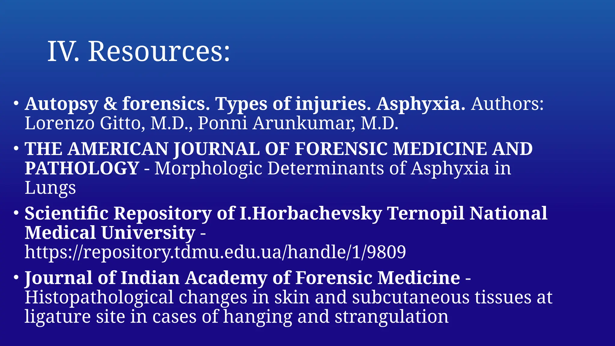 Pathology of mechanical asphyxia - a brief overview | PPTX