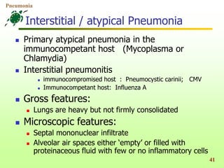 Pathology of Pneumonia POWERPOINT PRESENTATION | PPT