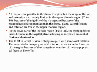 Pathomechanics of thoracic spine disease | PPTX