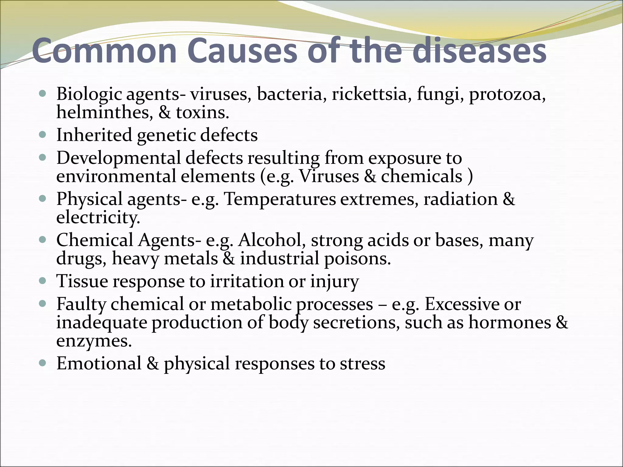 Pathophysiologic and psychodynamics of disease causation | PPT | Mental ...