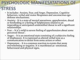 Pathophysiologic and psychodynamics of disease causation | PPT