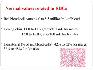 Normal Range For Rbs pathophysiology_of_blood_iman._lec21.ppt