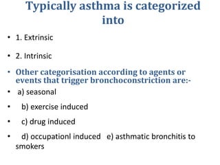 Pathophysiology of bronchial asthma f | PPTX