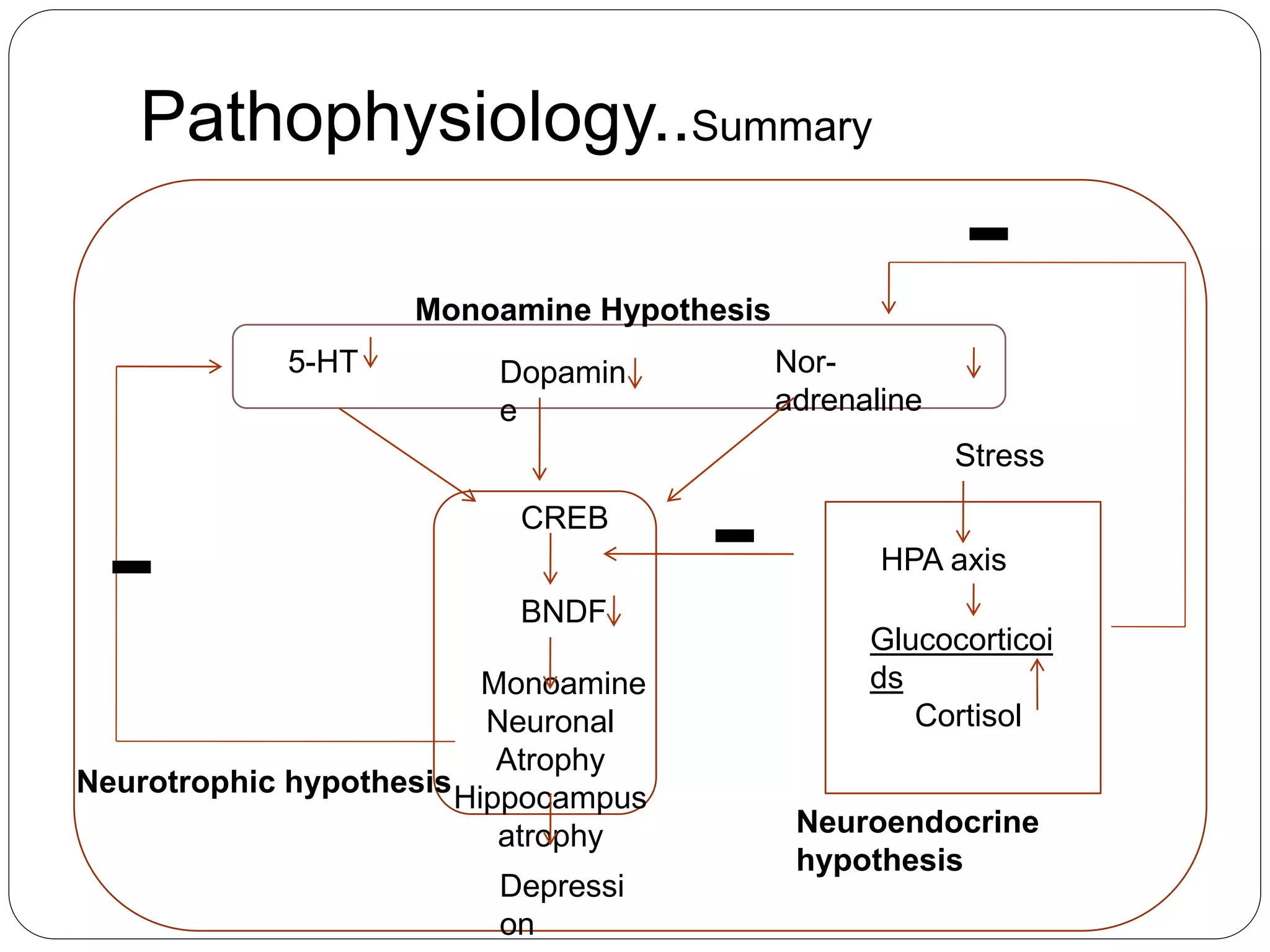 Pathophysiology of depression | PPTX