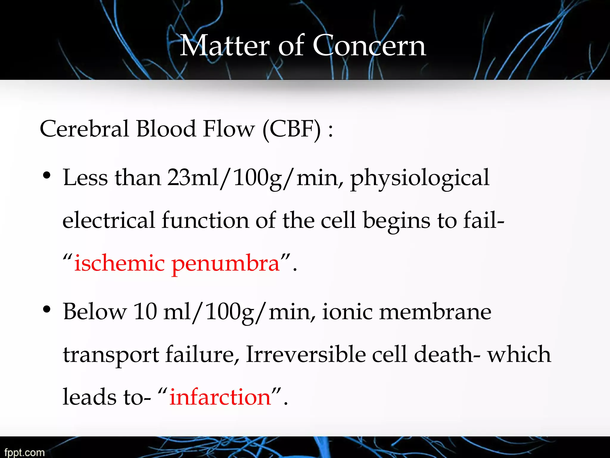 Basic Anatomy & Pathophysiology of ischemic stroke | PPT