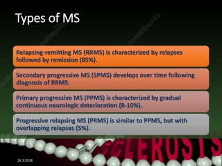 Pathophysiology of multiple sclerosis | PPSX