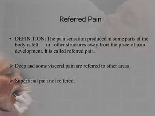 Pathophysiology of pain | PPTX