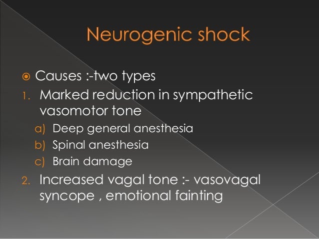 Pathophysiology of shock