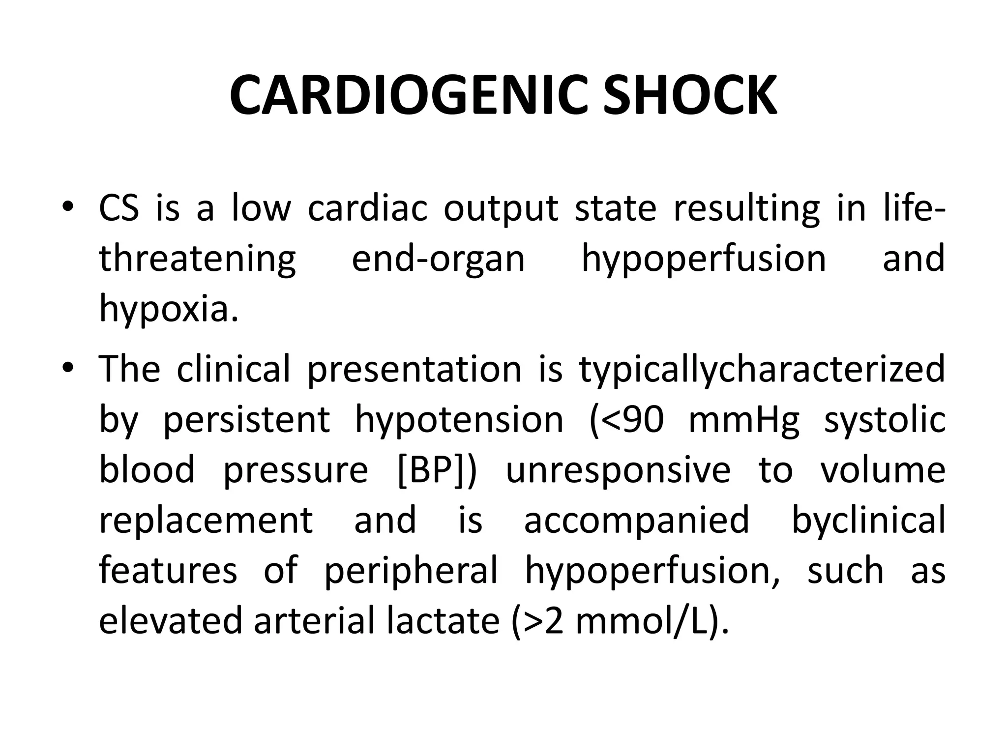 Pathophysiology of shock and its management | PPTX