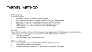TARDIEU METHOD
 