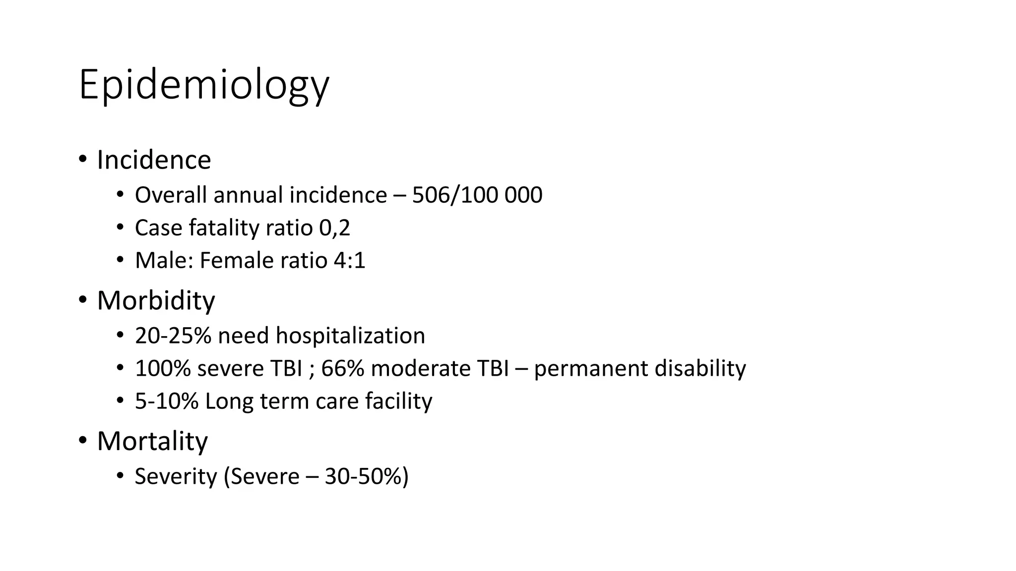Traumatic Brain Injury (TBI) | PPT