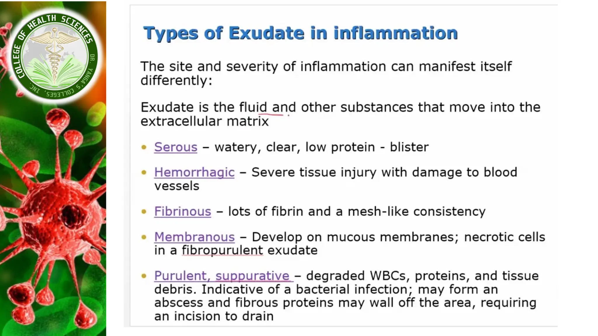 Pathophysio_Module_2 - Inflammatory Response