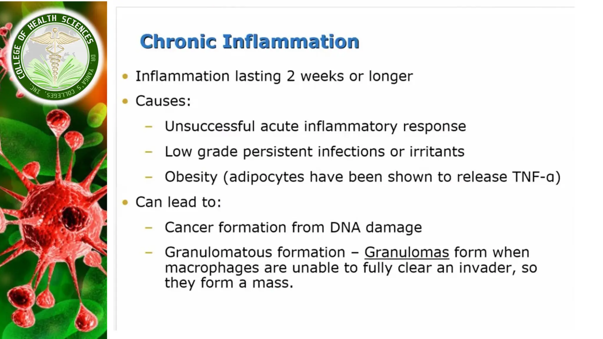 Pathophysio_Module_2 - Inflammatory Response