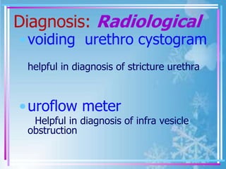 Pathophysioogy of urinary tract obstruction bassem presentation | PPT
