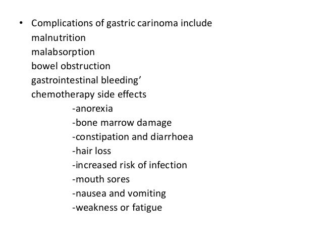 complications of stomach cancer Diagnosis and complications of gastric cancer complications of stomach cancer Diagnosis and complications of gastric cancer