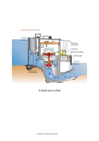 SUMMER TRAINING REPORT
A hydro power plant
 