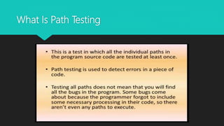 Path testing | PPTX