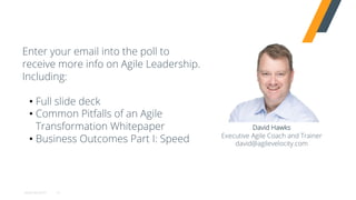 Path to Agile Leadership with David Hawks - Agile Austin Leaders SIG