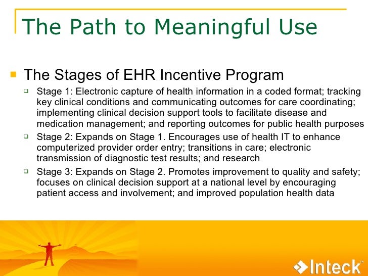 Path To Meaningful Use