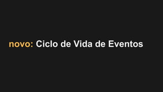 novo: Ciclo de Vida de Eventos
 