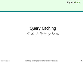 Query Caching クエリキャッシュ 