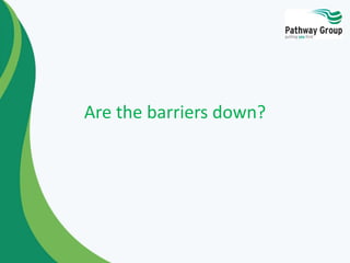 Are the barriers down?
 