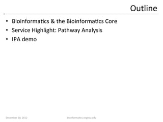Pathway analysis 2012 | PDF