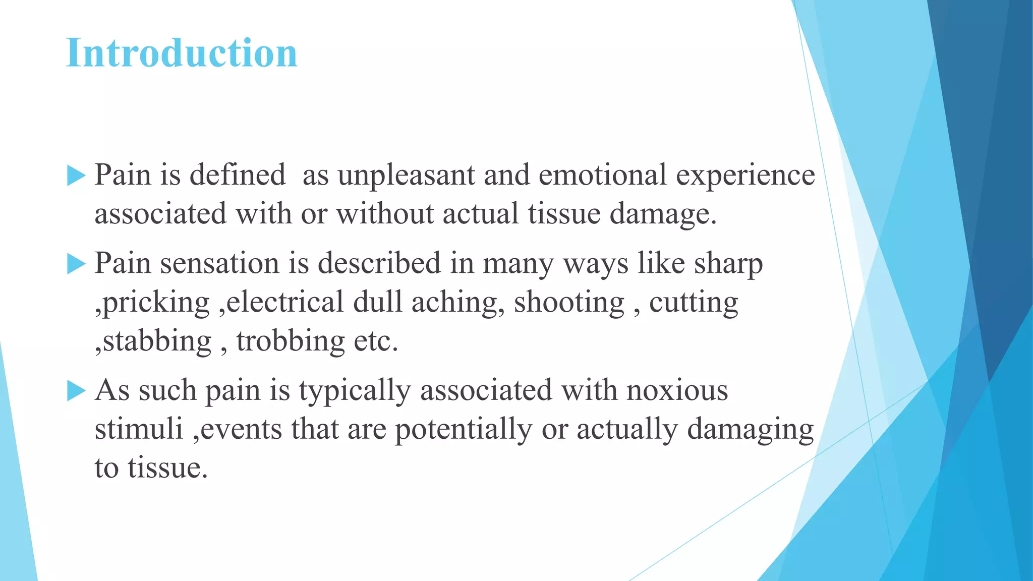 Pathway , physiology , perception of pain | PPTX