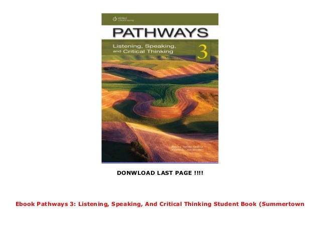 pathways listening speaking and critical thinking 3 pdf