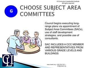 Sac Committee CLI Pathways to School Improvement | PPTX