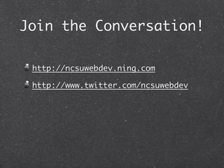 Pathways Project on NCSU Web Dev