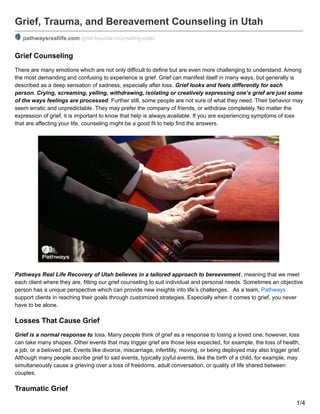 Grief Counseling | PDF