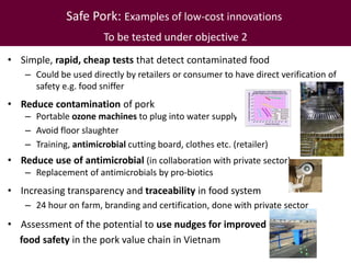 Food safety in the pork value chain and pathways towards safer pork in Vietnam
