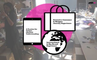 International
& Big Brand
Experience
Extensive Consumer
& Shopper
Journey Experience
A Passion for
Unique
Channel
Understanding