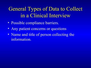 Patient Assessment And Clinical Interviewing | PPT